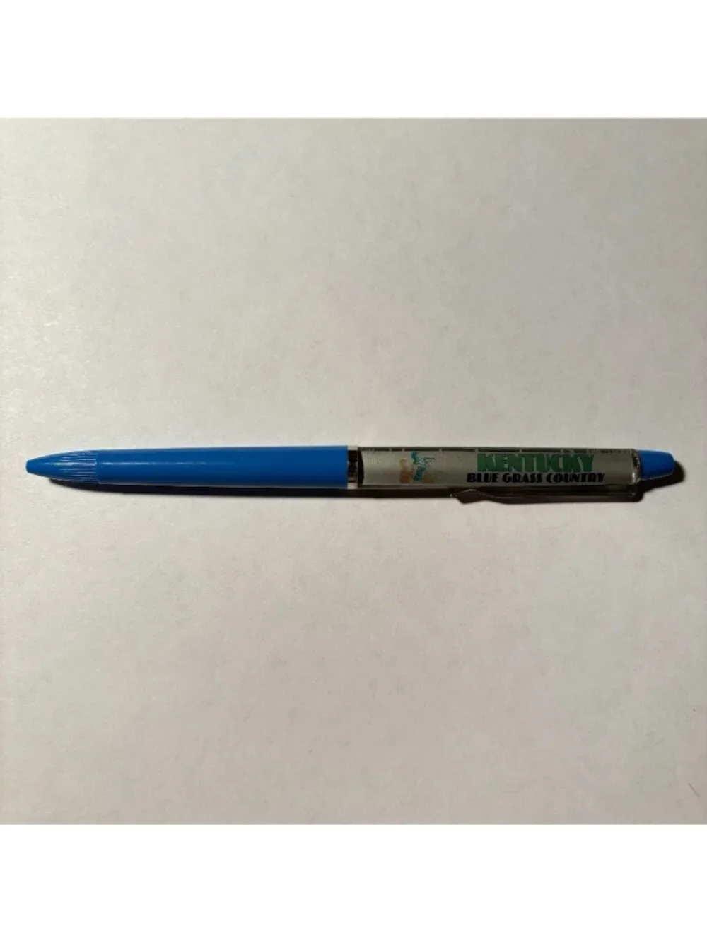 Kentucky Blue Grass Country Floaty Pen Horses Run on Track Souvenir Vintage